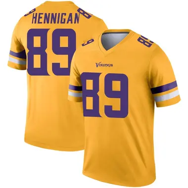 Thomas Hennigan Men's Legend Gold Minnesota Vikings Inverted Jersey