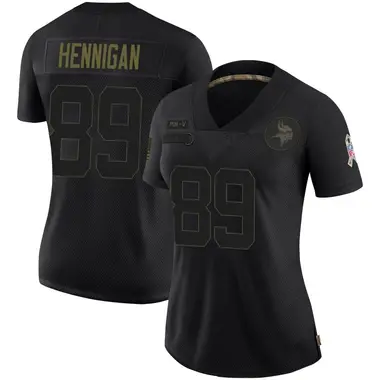 Thomas Hennigan Women's Limited Black Minnesota Vikings 2020 Salute To Service Jersey