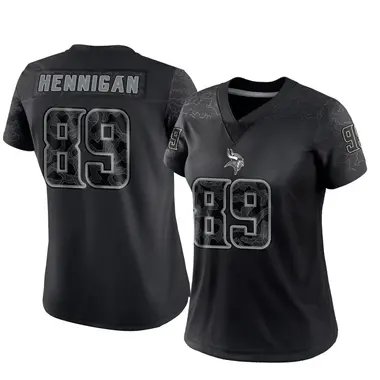 Thomas Hennigan Women's Limited Black Minnesota Vikings Reflective Jersey