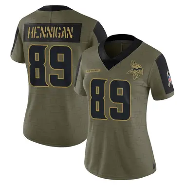 Thomas Hennigan Women's Limited Olive Minnesota Vikings 2021 Salute To Service Jersey