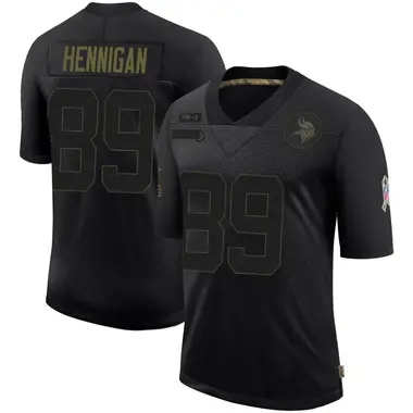 Thomas Hennigan Youth Limited Black Minnesota Vikings 2020 Salute To Service Jersey