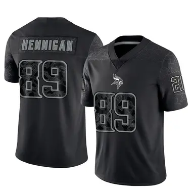 Thomas Hennigan Youth Limited Black Minnesota Vikings Reflective Jersey